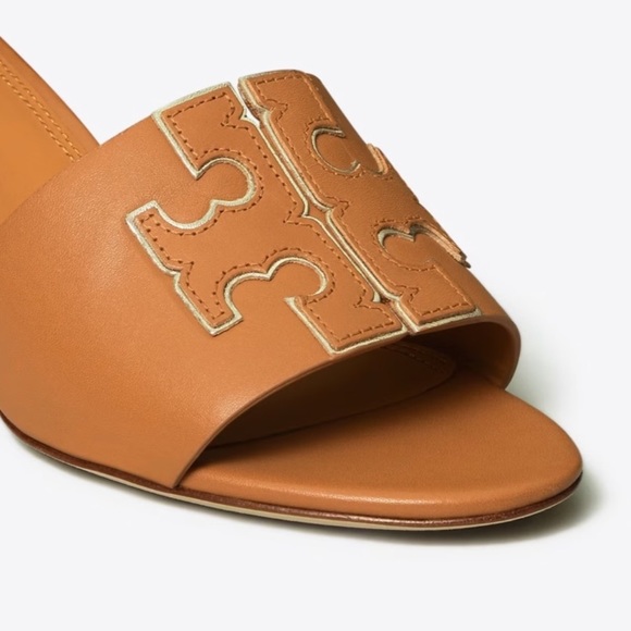 NEW! Tory Burch Ines Mid-Heel Slides Size 5 1/2 - Picture 3 of 9